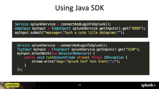 Using Java SDK 
23 
 