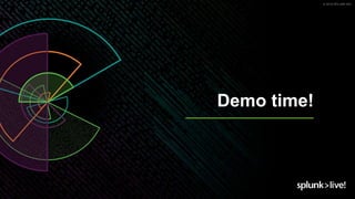 © 2019 SPLUNK INC.
Demo time!
 