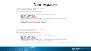 Namespaces




    24
 