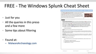SplunkLive Melbourne Splunk for Operational Security Intelligence | PDF