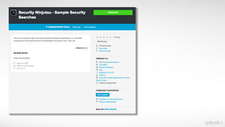 SplunkLive Melbourne Splunk for Operational Security Intelligence | PDF
