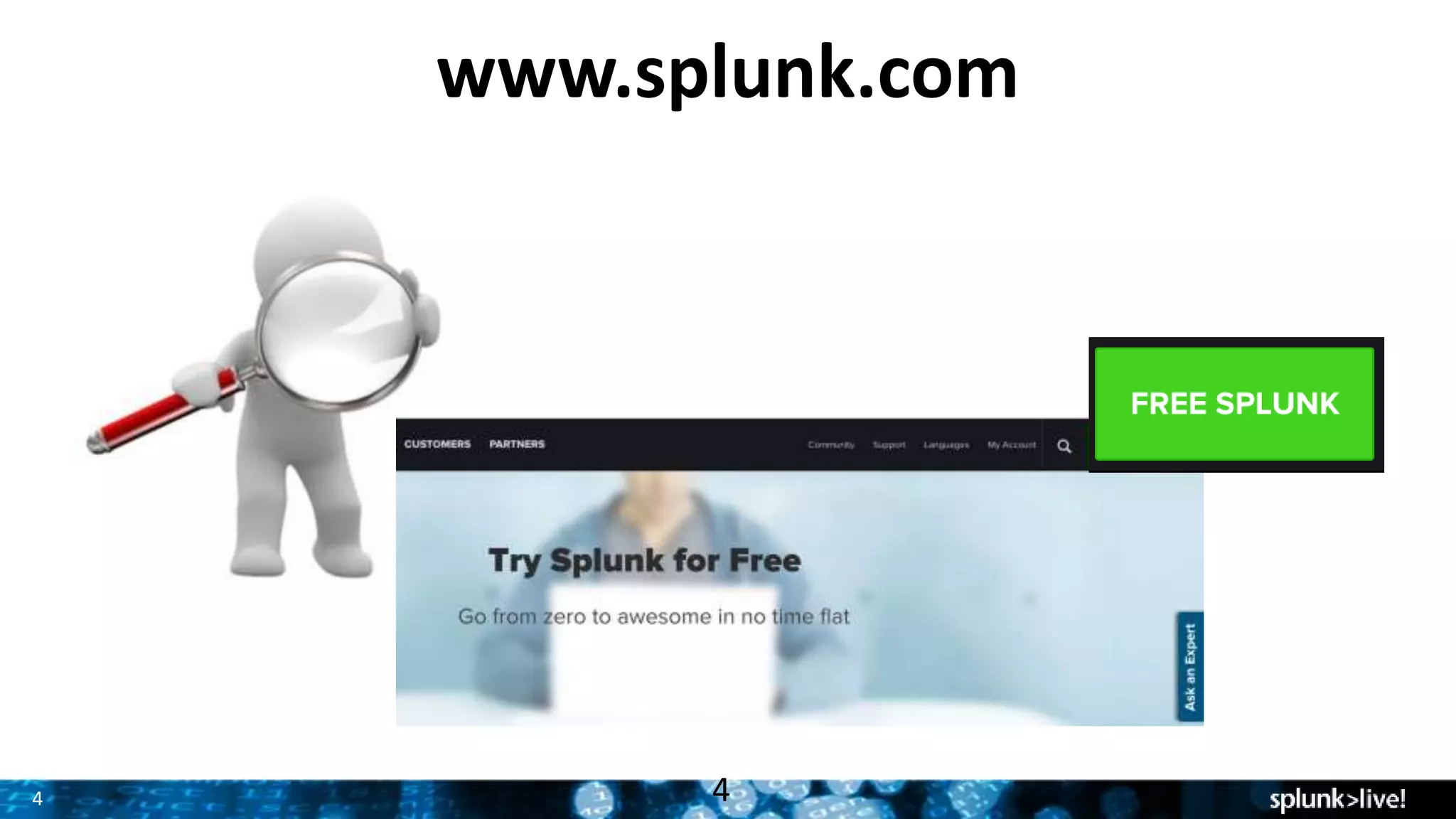 4
www.splunk.com
4
 