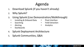 Getting Started with Splunk Enterprise Hands-On | PPTX