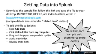 Getting Started with Splunk Enterprise Hands-On | PPTX