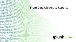 From Data Models to Reports

 
