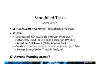 Schtasks Command Examples Bechtel Customer Presentation | PDF