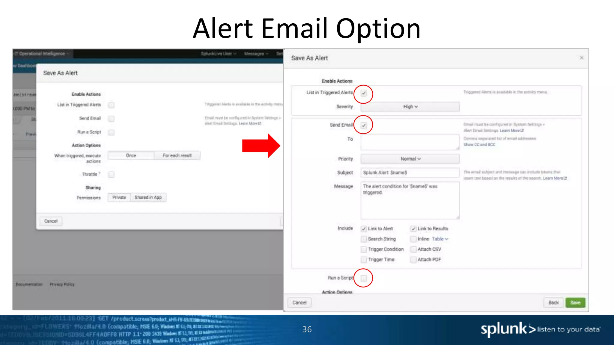 Alert Email Option
36
 