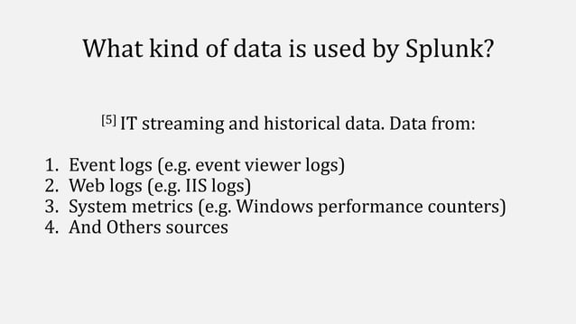 Splunk overview | PPT