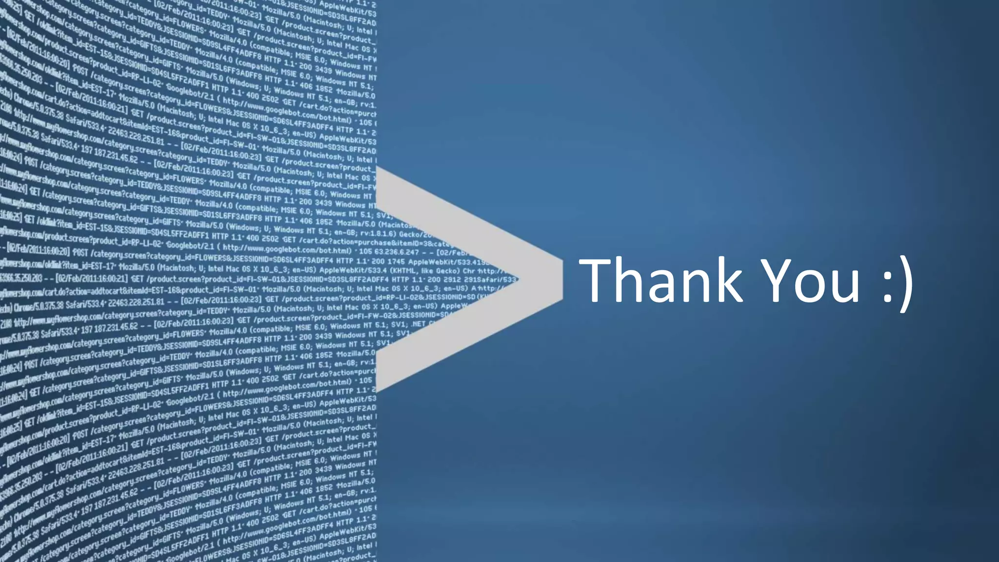 Copyright © 2011, Splunk Inc. Listen to your data.
Thank You :)
 