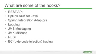 Integrating Splunk into your Spring Applications | PPTX