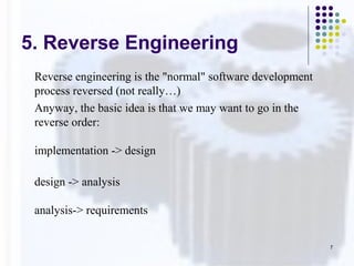 Reverse Software Development software project management | PPT