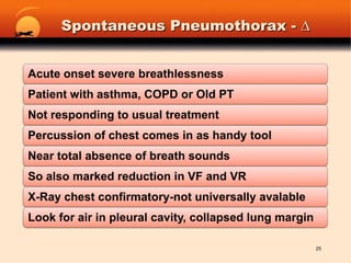 Spontaneous Pneumothorax - ∆25