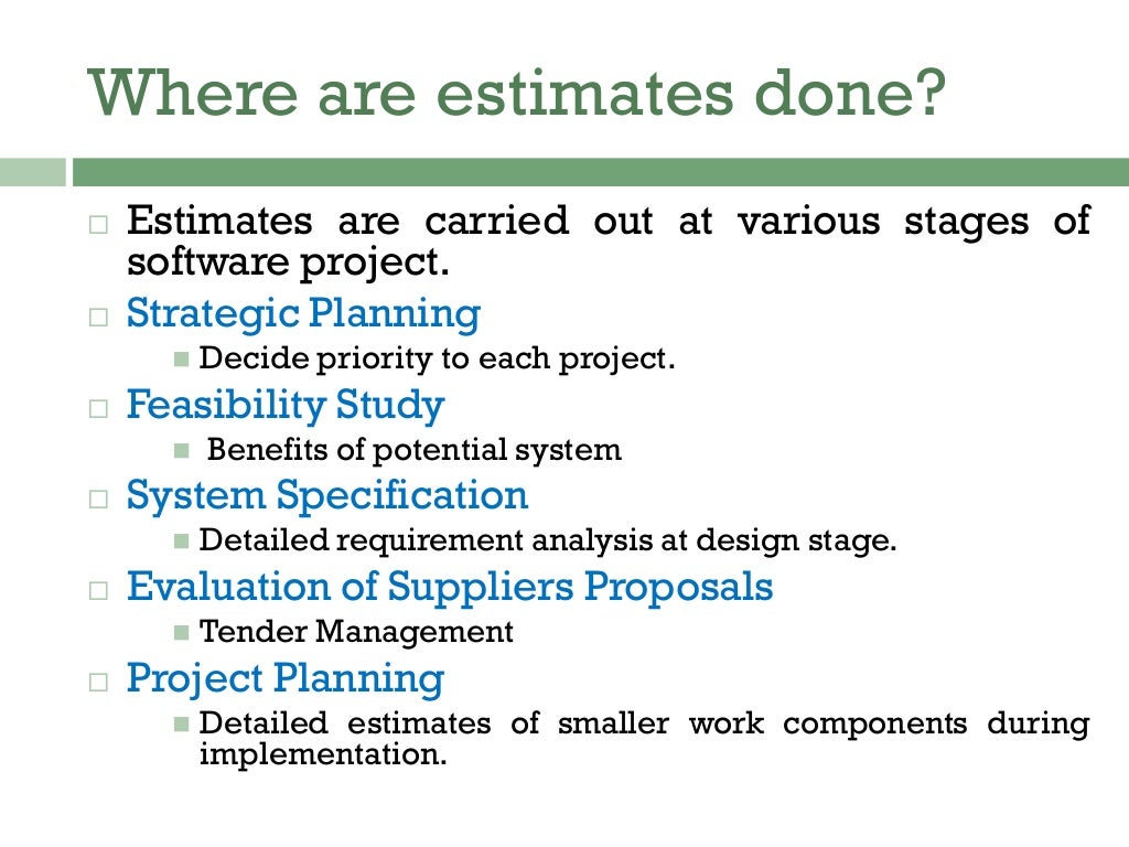 Spm project planning