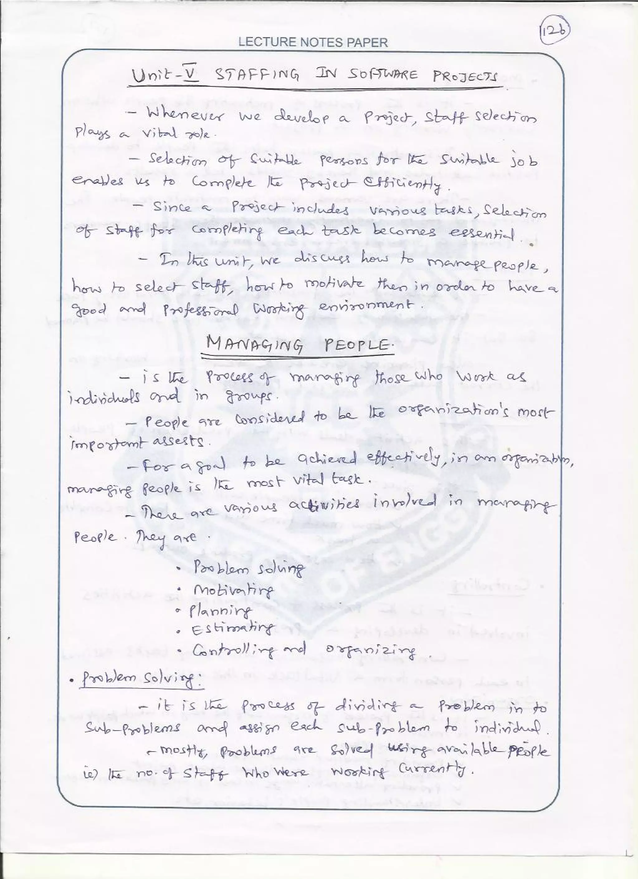 Spm unit-5-notes | PDF