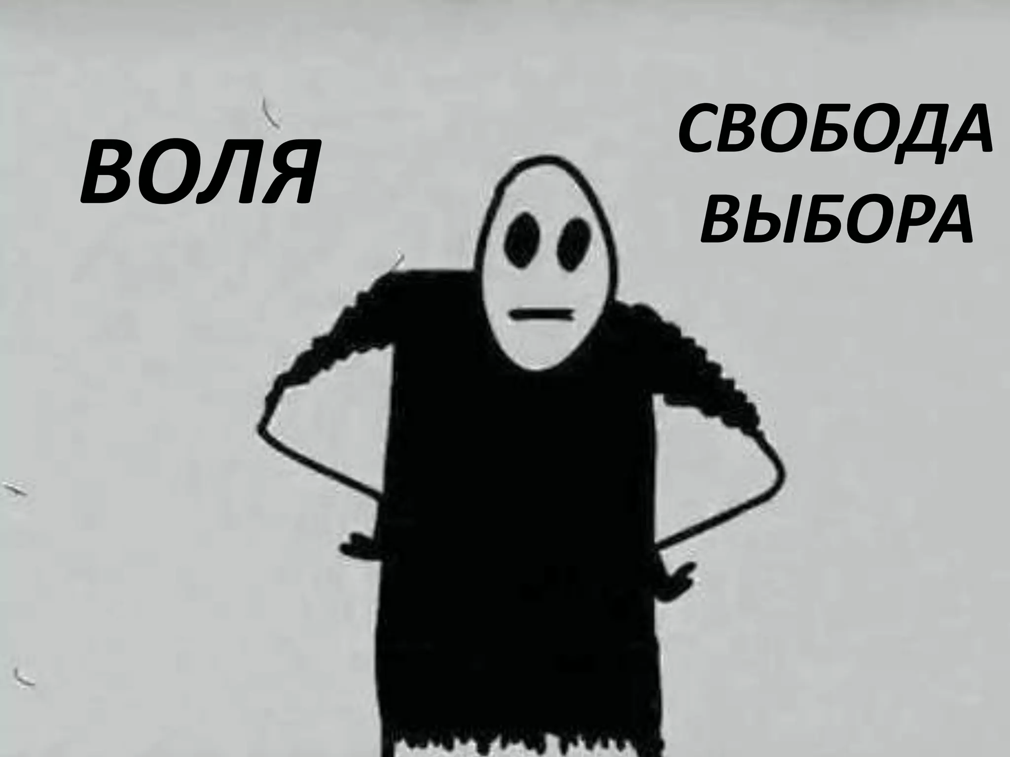 СВОБОДА
ВОЛЯ    ВЫБОРА
 