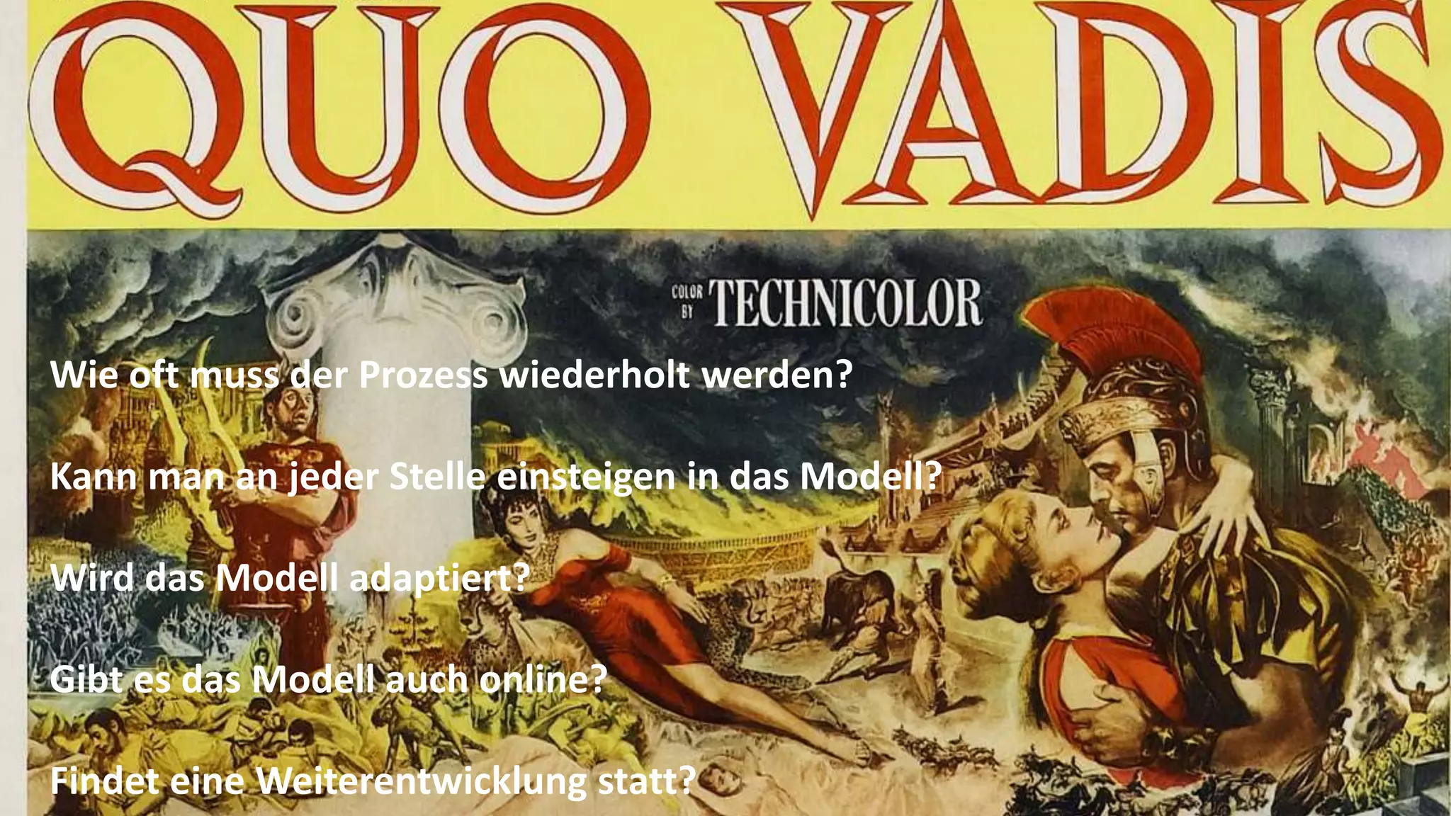 Wie oft muss der Prozess wiederholt werden?
Kann man an jeder Stelle einsteigen in das Modell?
Wird das Modell adaptiert?
Gibt es das Modell auch online?
Findet eine Weiterentwicklung statt?

Goldpartner:

Veranstalter:

 
