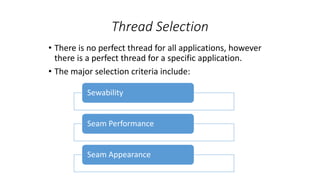Sewing threads | PPTX