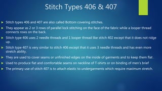 Stitch Code 607 Multi thread chain stitch machines | PPTX