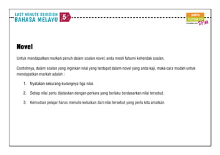 Spm last minute revision bm