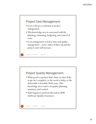 Software Project Management (SPM) | PDF