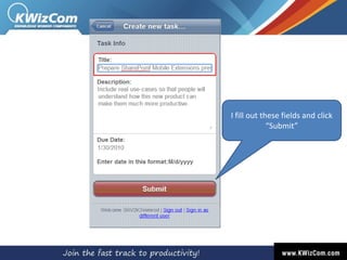 These mobile applications will enable end-users perform faster by providing: