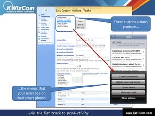 This is the Tasks list on my mobile phone