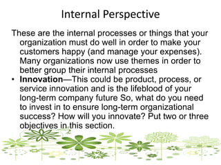 Internal View Examples Strategic Planning Models | PDF