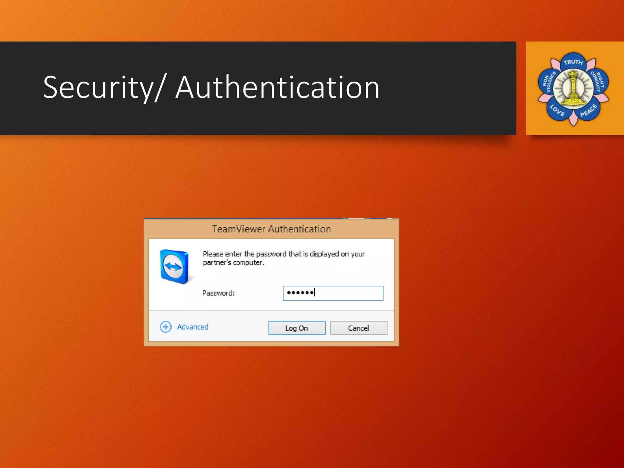 Security/ Authentication
 