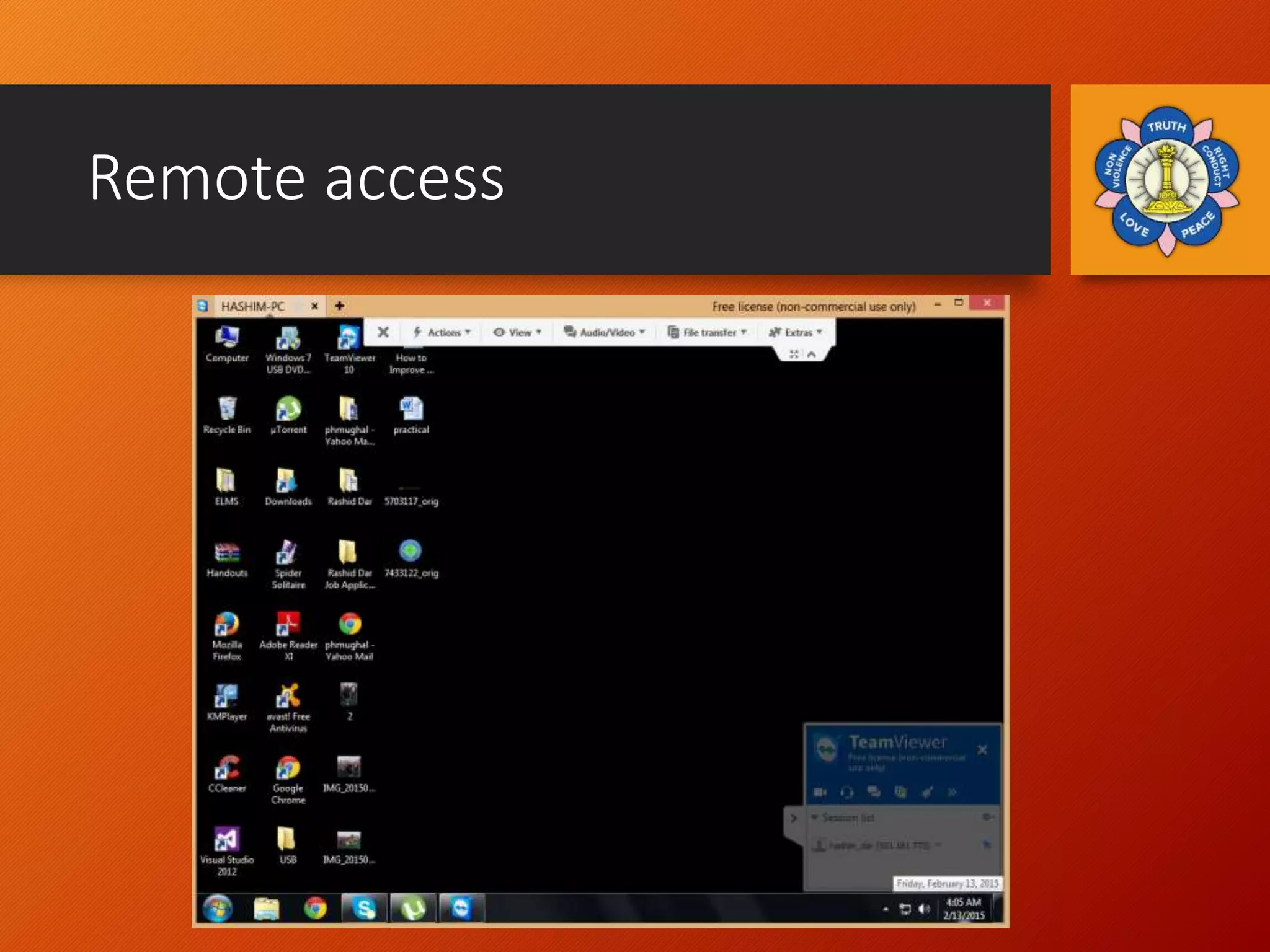 Remote access
 