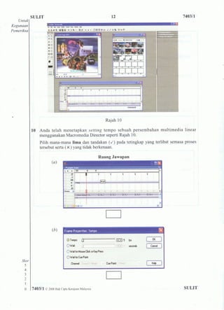 Spm produksi multimedia 2008 | PDF