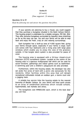 [Spmsoalan]soalan spm 2014 bi (1) | PDF