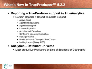 Callidus Software Product Suite Overview: What's New Slide 34