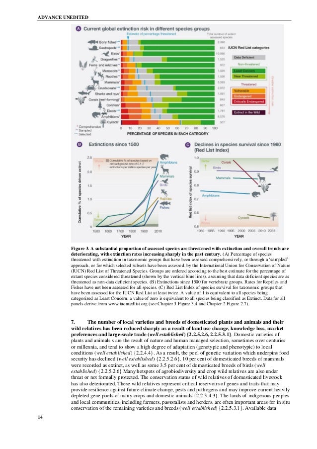 IPBES UN Report on Loss of