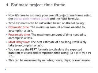 Student Project Time Frame SPM Unit 3 Project Planning and Scheduling | PPTX