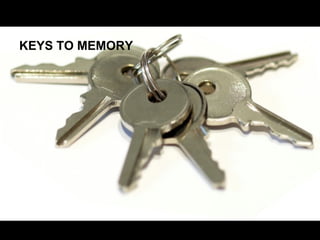 KEYS TO MEMORY
 
