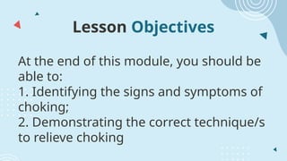 SPO 001 Module 15.1 Preventing and Managing Choking | PPTX