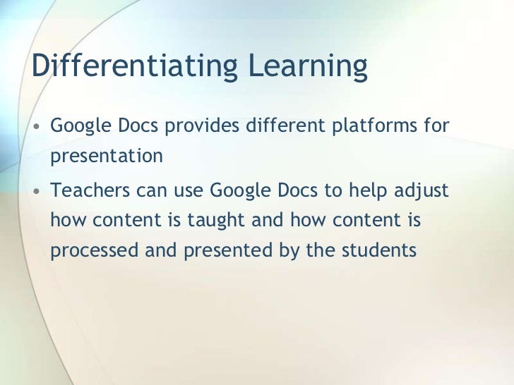 Creating EPortfolios using Google Docs