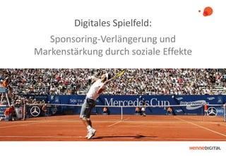 Digitales Spielfeld:
Sponsoring-Verlängerung und
Markenstärkung durch soziale Effekte

 
