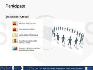 Participate  Stakeholder Groups: 