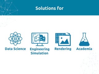 Solutions for
Data Science Engineering
Simulation
Rendering Academia
 