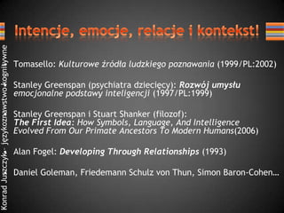 Stuart Fogel Społeczno poznawcza teoria rozwoju języka- kogni | PPTX