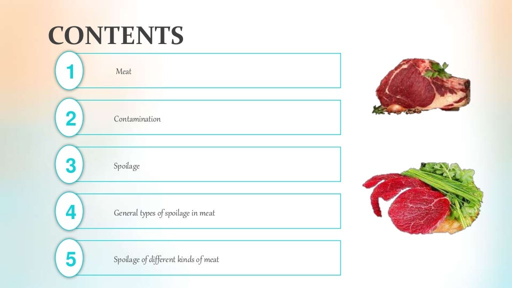 Spoilage of Meat and Meat products
