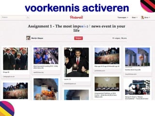 voorkennis activeren
 