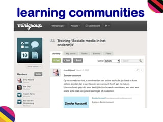 learning communities
 