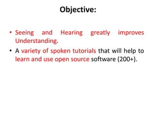 Spoken tutorials libreoffice | PPTX