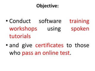 Spoken tutorials libreoffice | PPTX