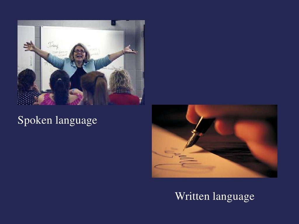 ideas for spoken language presentation