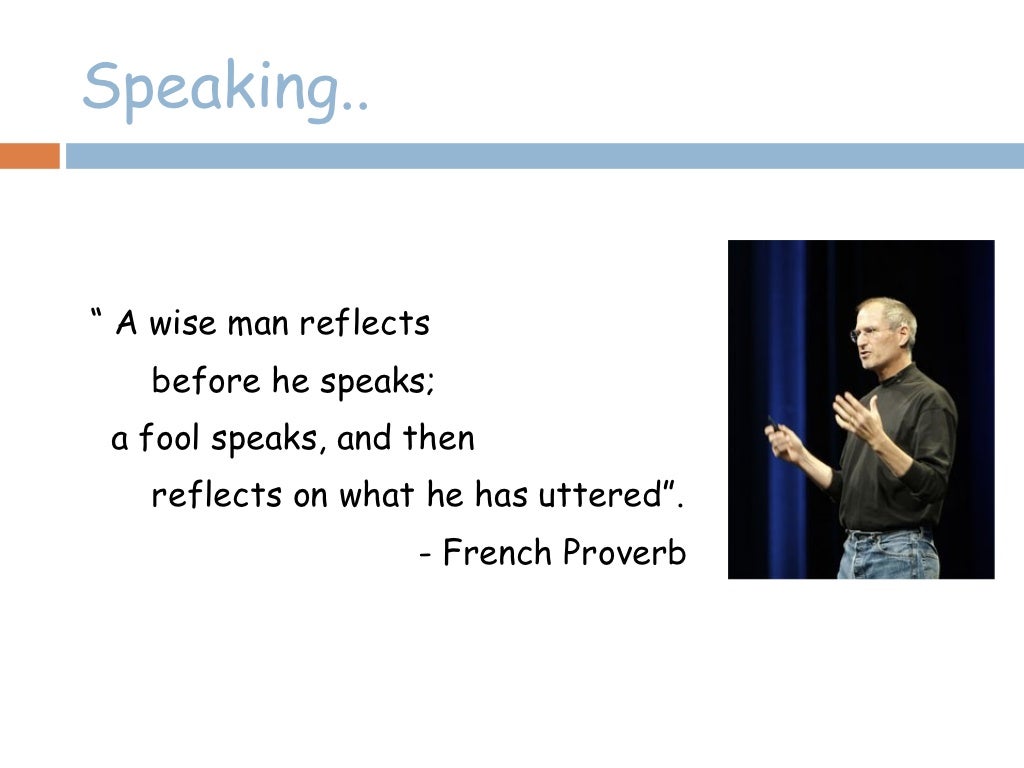 Spoken communication