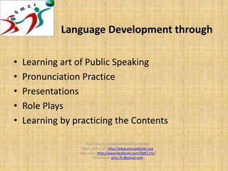 Spoken english course slideshare | PPTX