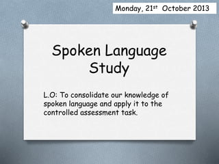 Spoken language study 11 | PPT